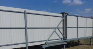 Купить откатные ворота на сваях Тобольск, цена от 2824 руб.