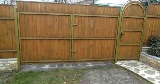 Купить распашные ворота деревянные Тобольск, цена от 2771 руб.
